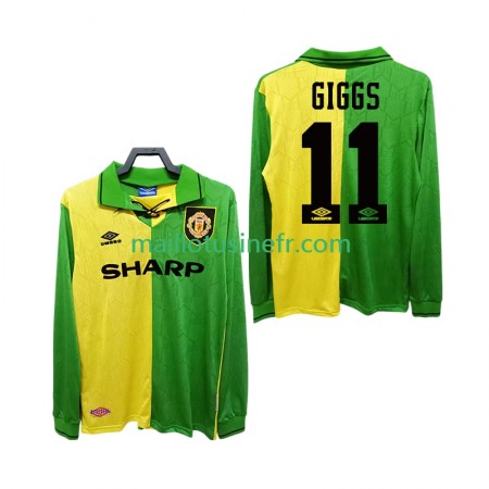 Maillot de Foot Manchester United GIGGS 11 Extérieur Retro 1992 1994 Manches Longues Maillot de Foot Manchester United GIGGS 11 Extérieur Retro 1992 1994 Manches Longues